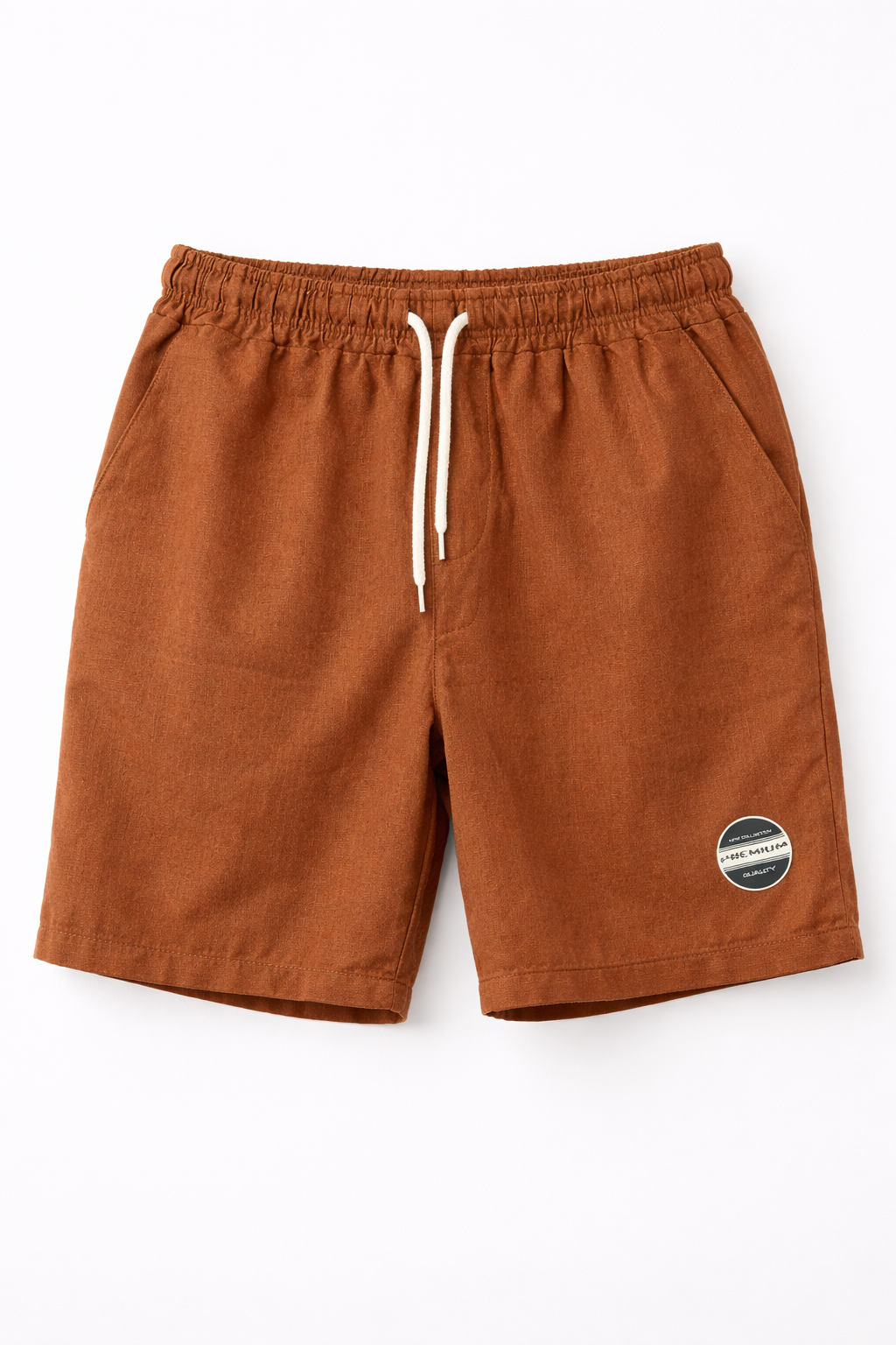 SHORT DE LINHO - MARROM PREMIUM