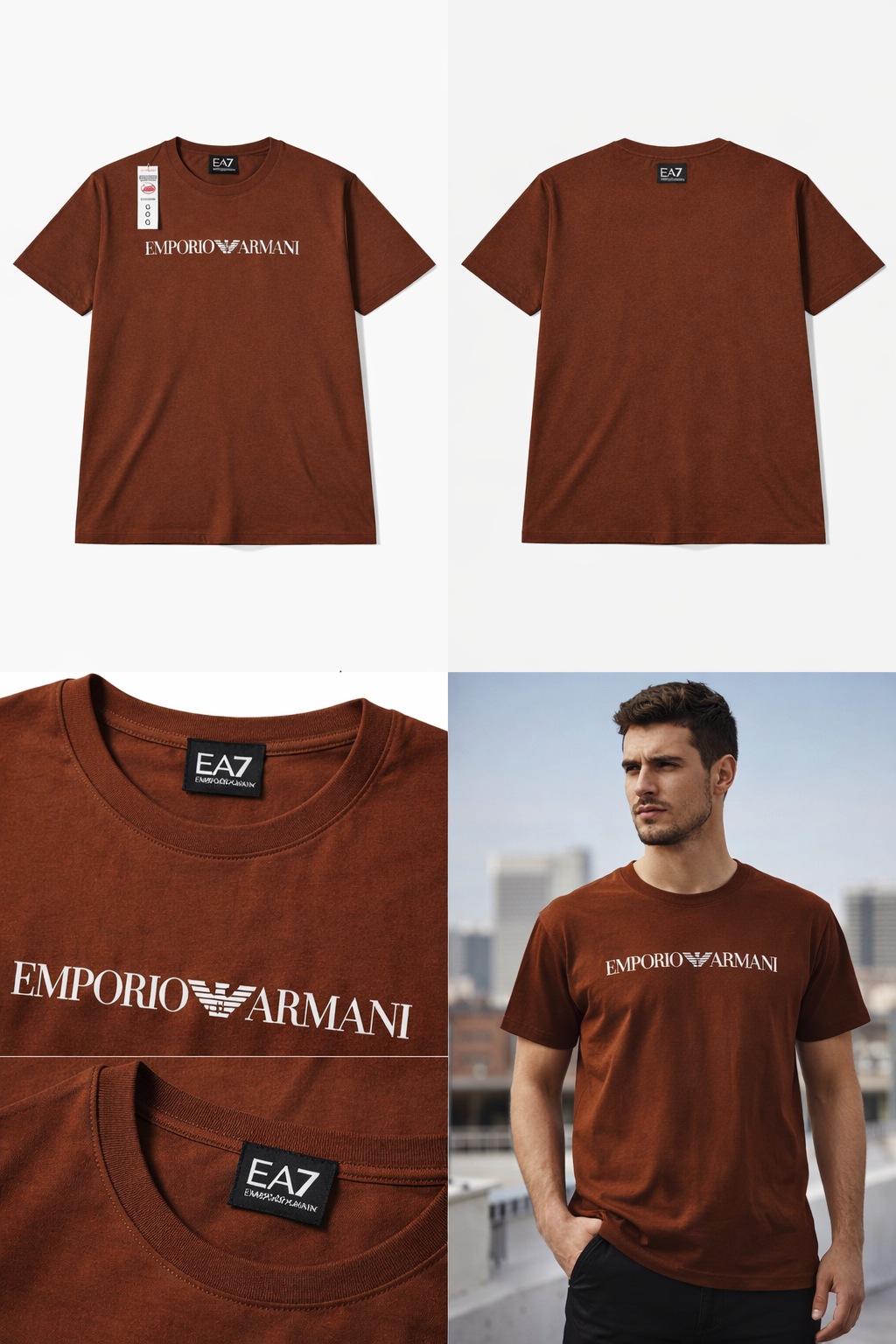 Camiseta Premium Marrom – Estilo Sofisticado