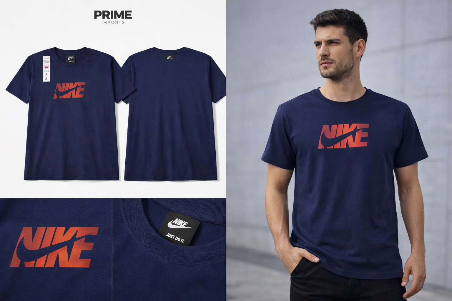 Camiseta Premium Azul Marinho – Linha Sport