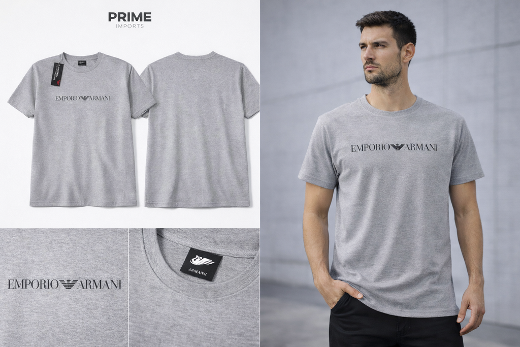 Camiseta Premium Cinza Mescla – Linha Urban Classic