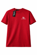 Camiseta DG Vermelha Premium – Dolce & Gabbana Minimal Logo