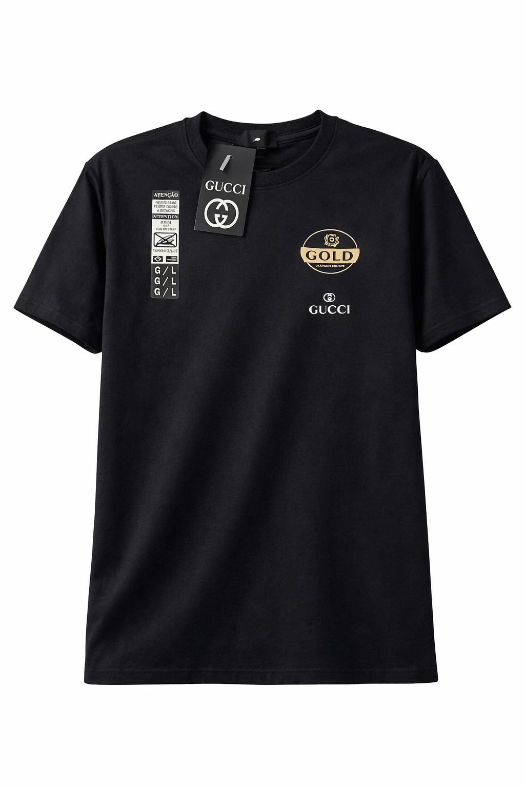 Camiseta Gucci Black Gold Egípcia – Linha Premium Luxo
