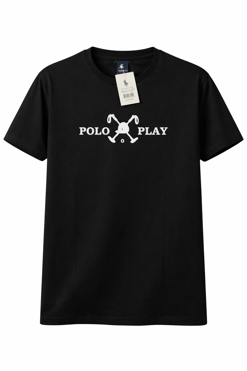 Camiseta Polo Play Preta – Estilo Casual Premium