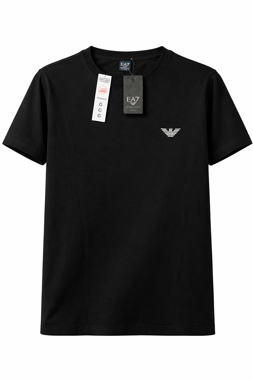 Camiseta EA7 Emporio Armani Preta – Linha Premium Minimalista