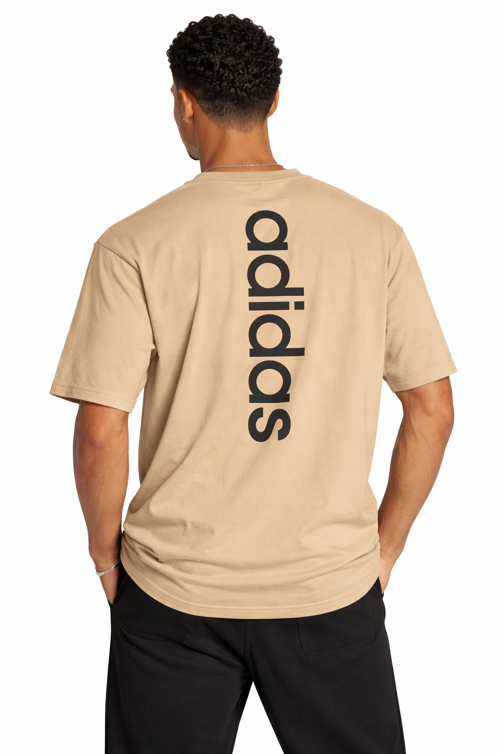 Camiseta Oversized Adidas Bege – Malha Suedine Egípcia Premium