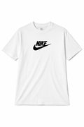 Camiseta Oversized Jordan Nike Branca – Estampa Sneakers Premium