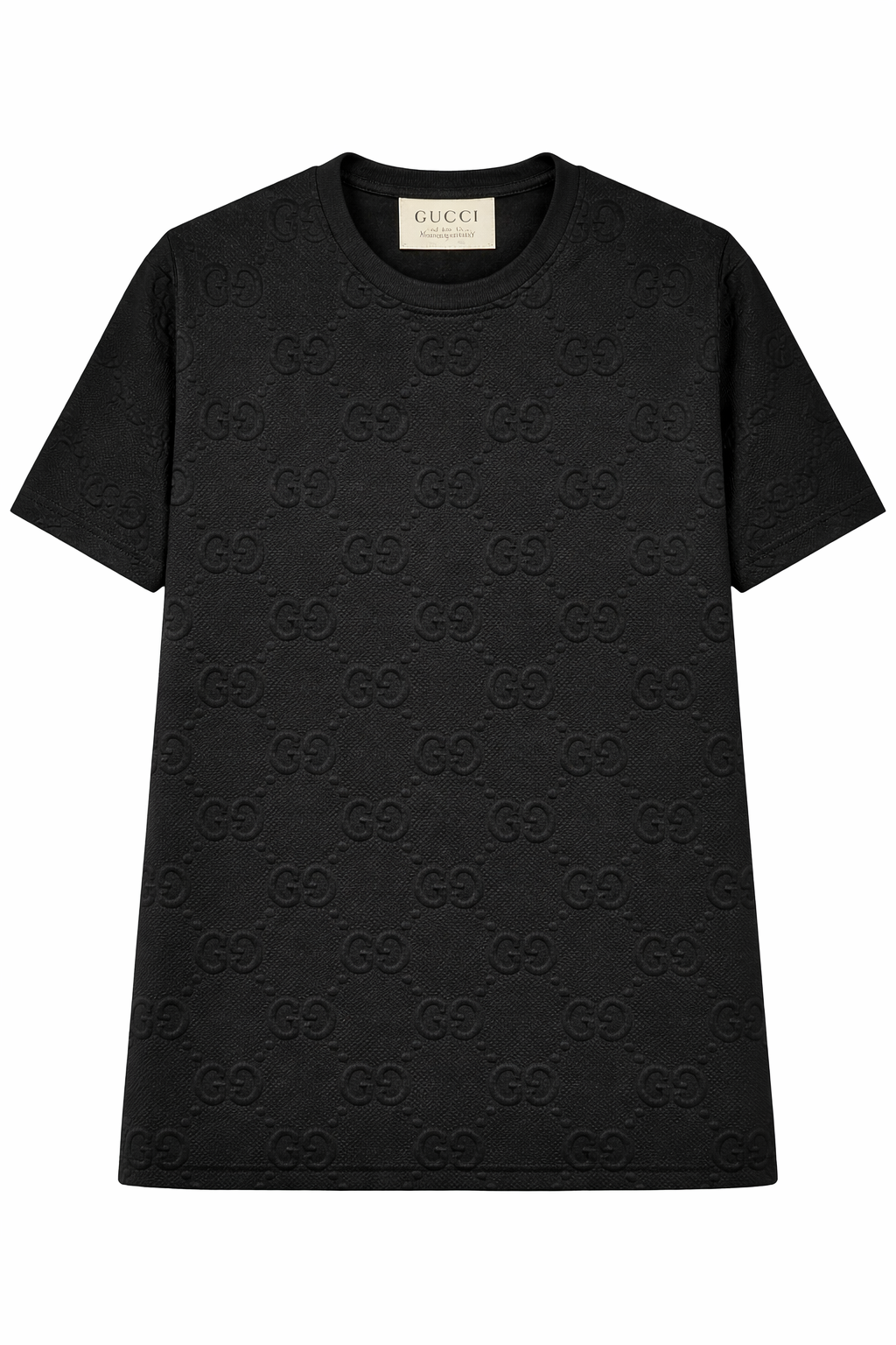 Camiseta Gucci Alto Relevo Preta – Importada Premium