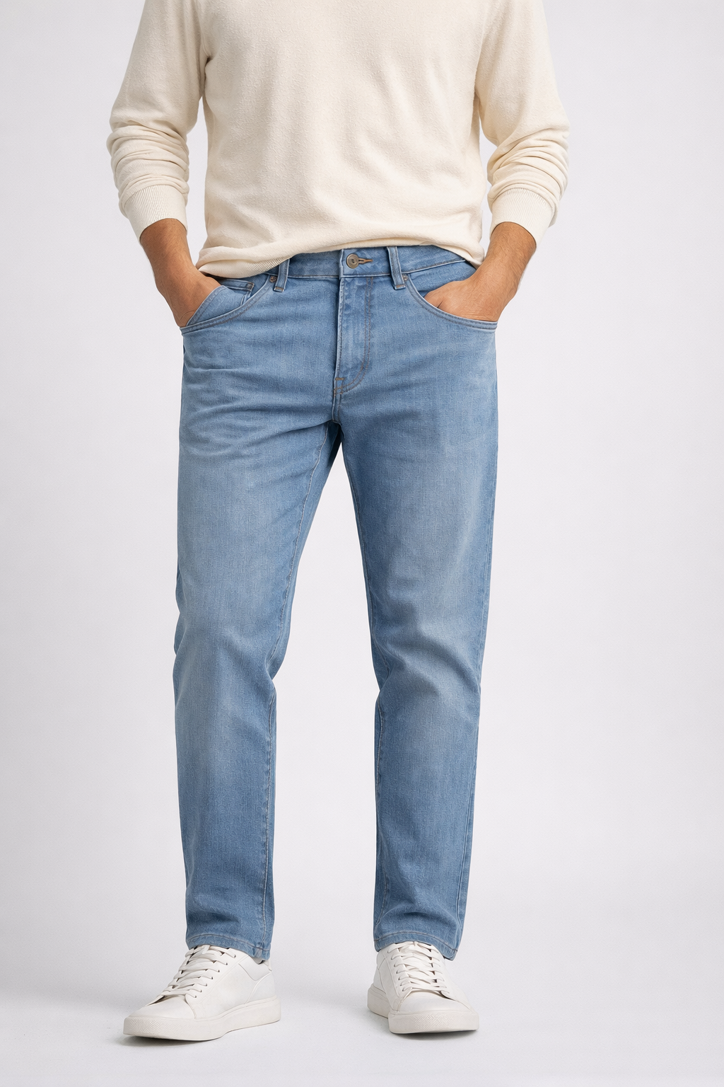 Calça Jeans Masculina FinaArt Original Azul Claro – Modelagem Slim Premium