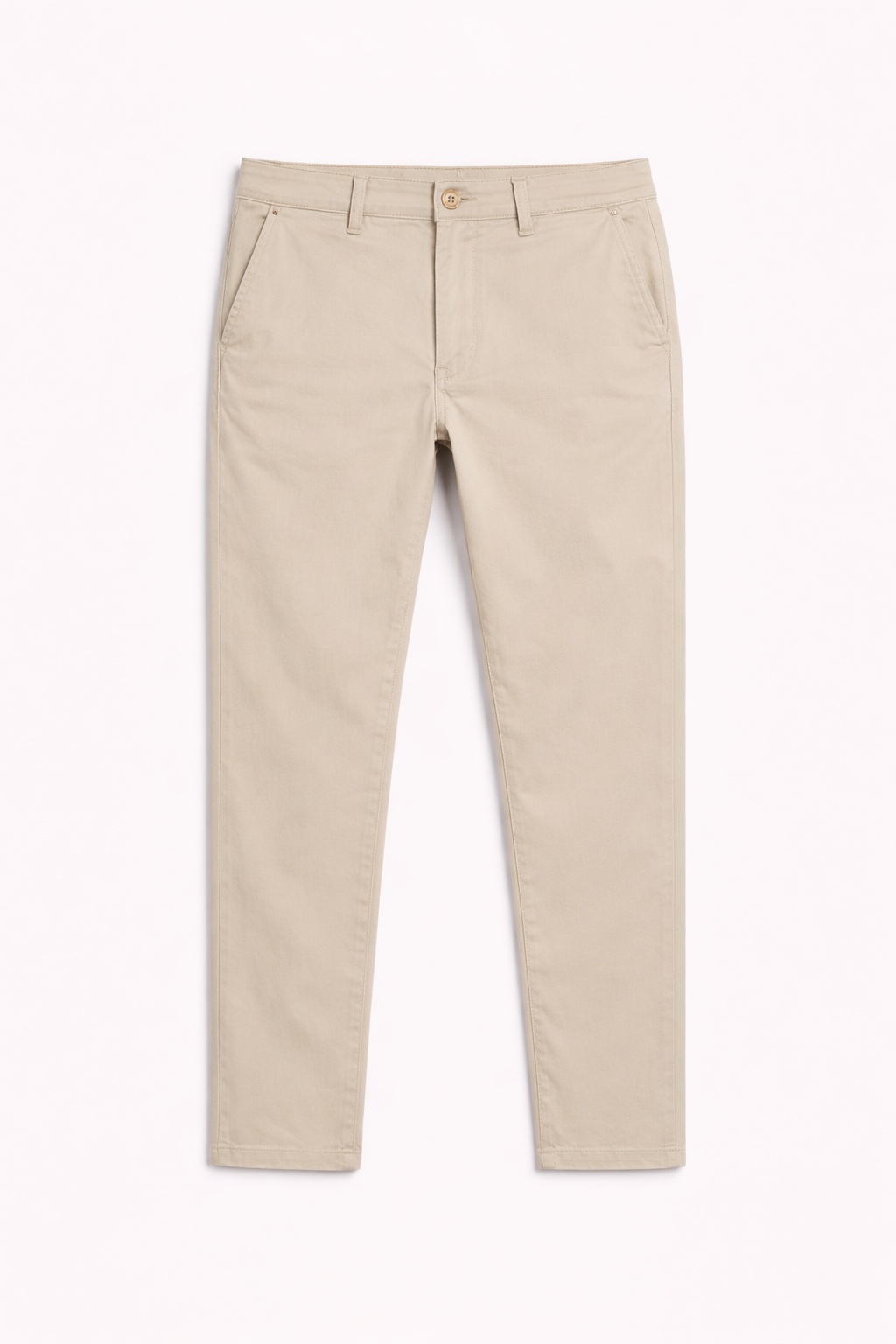 Calça Sarja Masculina FinaArt Original Bege – Modelagem Slim Premium
